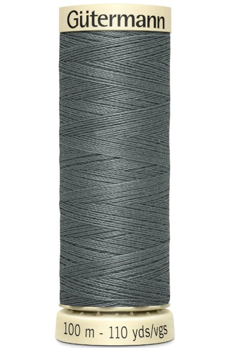 Gutermann 100 Natural Cotton Sewing Thread 100m Dark Gray 9500