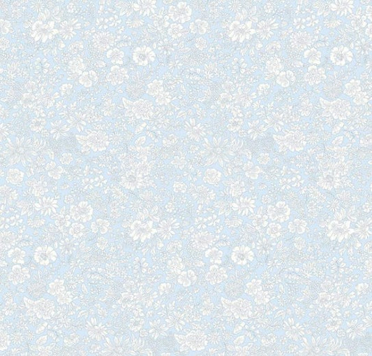 Liberty Emily Belle Pale Sky Tana Lawn cotton fabric