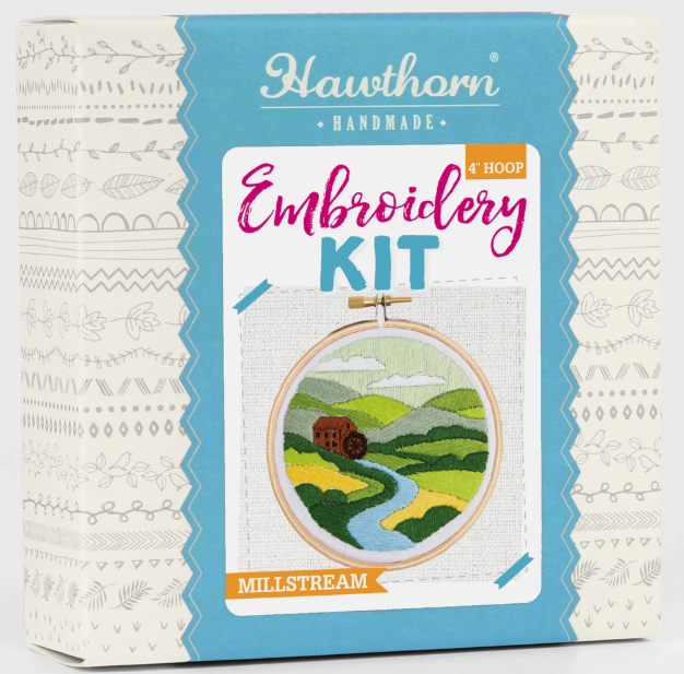 Hawthorn Handmade - Millstream Mini Embroidery Kit | Craft Kit For Beginners