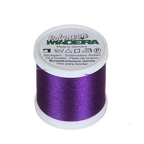 Madeira Polyneon 40wt 440yd dark purple machine thread polyester