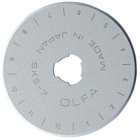 Olfa 45mm Rotary Cutter Replacement Blade, 1 Blade (RB45-1)