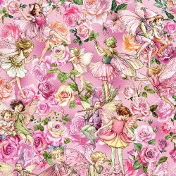 Garden Songs Allover Mauve floral quilting fabric