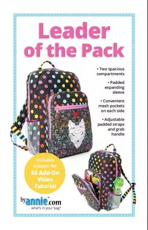 Leader of the Pack sewing bag pattern notion