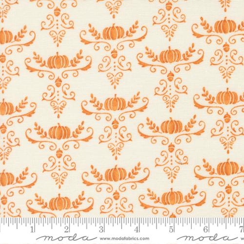 Moda I Love Fall Most Of All Deb Strain 56146 White Pumpkin quilting fabric