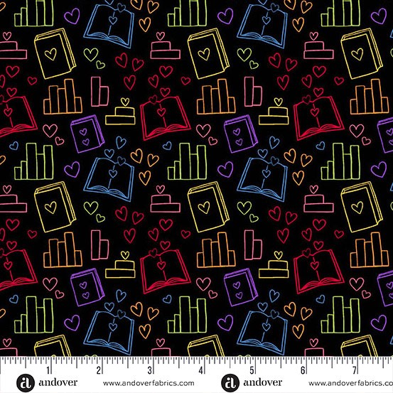 Andover - Back to School - Book Lover Black - A-10244-K