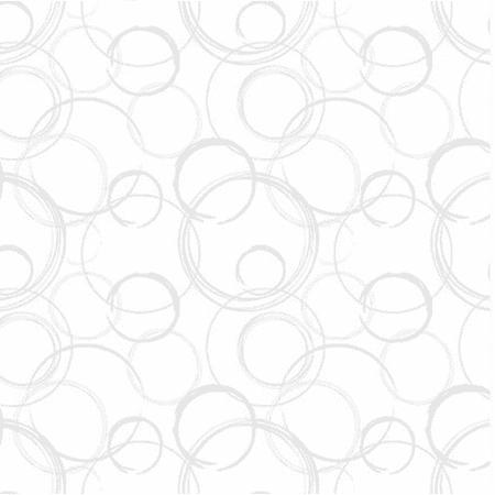 Blank Lower the Volume Circles White quilting fabric