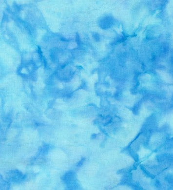 Island Batik Brilliant Blues Mystic blue batik quilting cotton