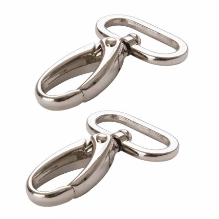 Swivel Hook 1 inch Set of Two Nickel bag hardware notion