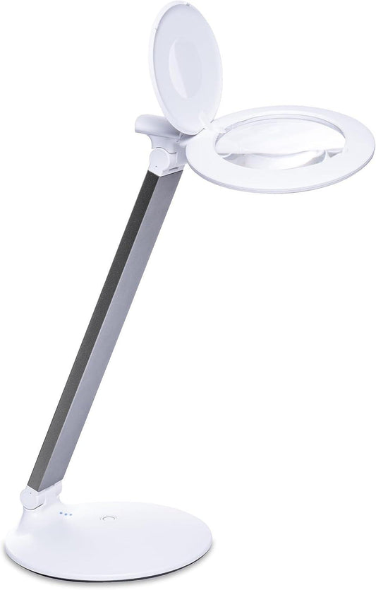 Daylight Halo Go 2 Portable Rechargeable Magnifying Lamp – 5 Diopter (2.25x) Magnification, 6,000K LED, 4,200 Lux Brightness