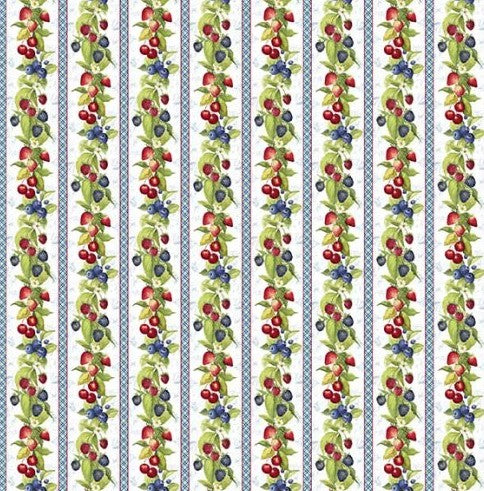 Lumin Patchwork Picnic multi stripe W105-011-053 quilting cotton
