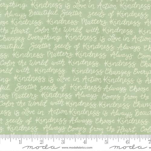 Moda Kindness Sage 56153 30 sage green tonal quilting cotton