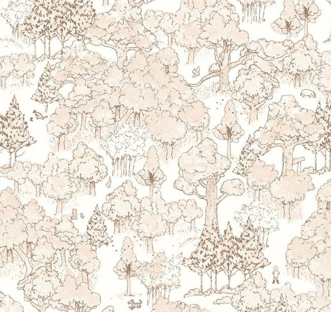 Studio E Classic Winnie Sepia Forest Mono 8726-30 quilting cotton fabric