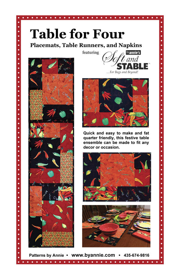 Table for Four placemats pattern by ByAnnie quilting