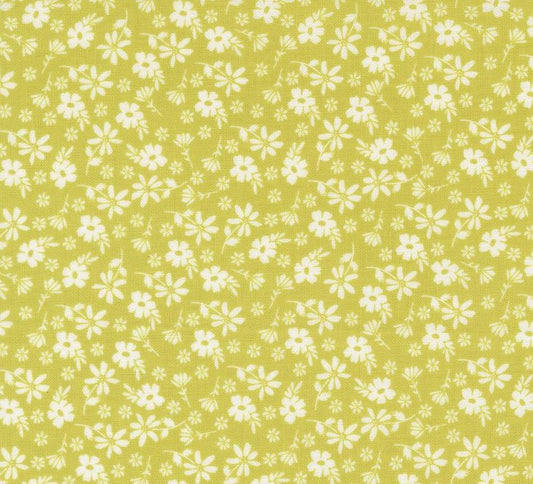Moda Delightfully Yours Chartreuse 37701-14 cotton fabric
