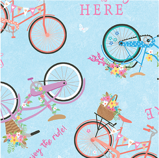 Springtime Bicycle Light Blue