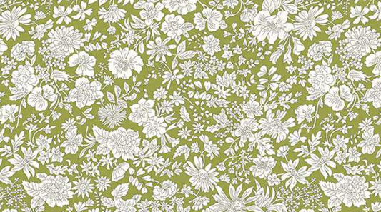 Riley Blake Emily Belle Caterpillar green cotton