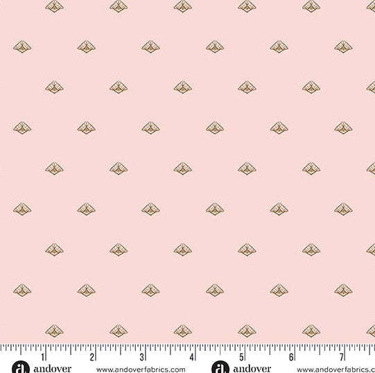 andover-Pink Garden Ferns 1629E Flourish by Alexandra Bordallo