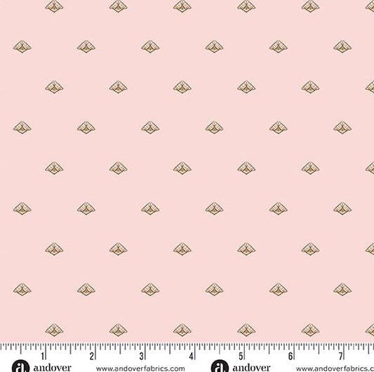 andover-Pink Garden Ferns 1629E Flourish by Alexandra Bordallo