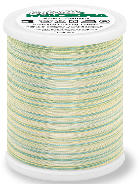 Spool of Madeira Cotona 50wt thread in Opal, color 519