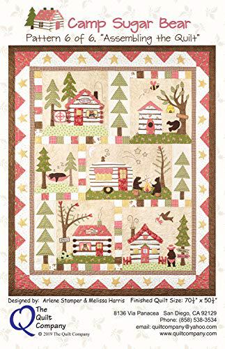 Camp Sugar Bear 6 Applique Pattern Set