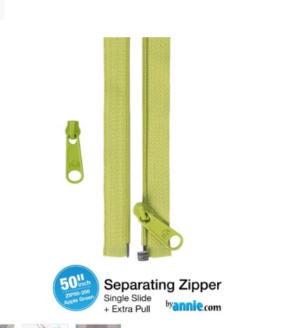 byannie 50in zipper apple green
