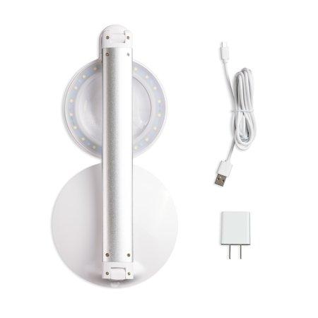 Daylight U25201 Halo Go Rechargeable Magnifier Lamp White Flat