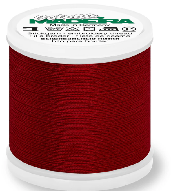 Madeira Thread - Burgundy Cotona 30wt 787