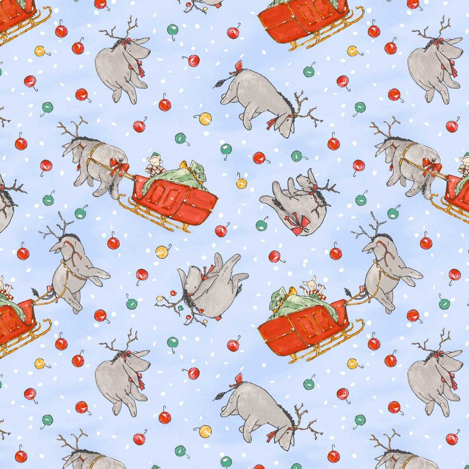 Studio E - 9112-11 Light Blue || Christmas at Pooh Corner