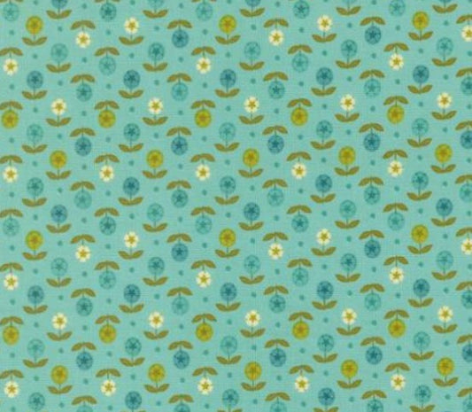Moda Happy Daze Aqua 33846-18 novelty quilting cotton aqua