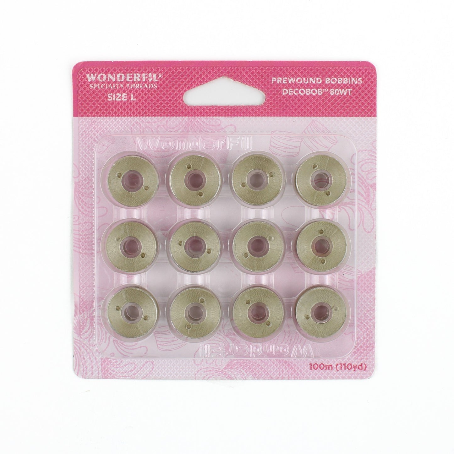 WonderFil Decobob prewound bobbin taupe DB115 80wt Size L