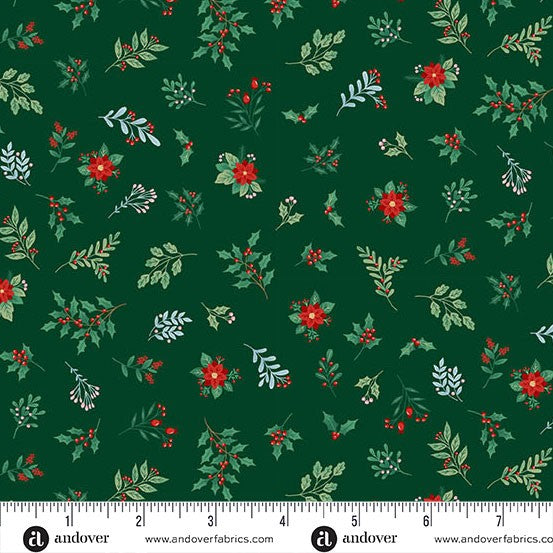 Andover - Makower UK - Nutcracker - Foliage Green 226-G