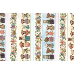 Michael Miller - Bear Family Outing quilting cotton fabric