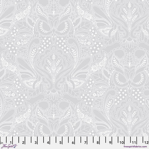 Tula Pink True Colors Ghost Owl Whisper white Free Spirit quilting fabric