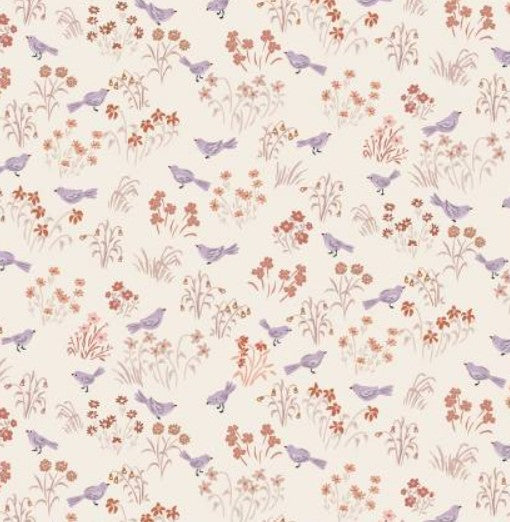 Poppie Cotton My Darling Deer Wheat Little Bird quilting cotton fabric