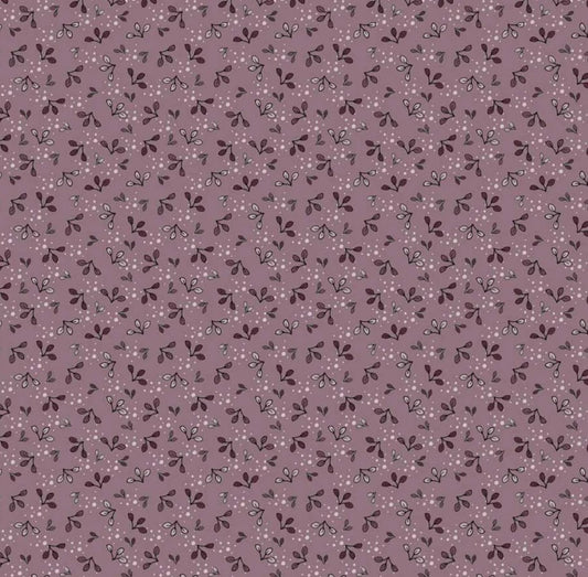 Blank Quilting Laundry Hour Purple Leaves cotton
