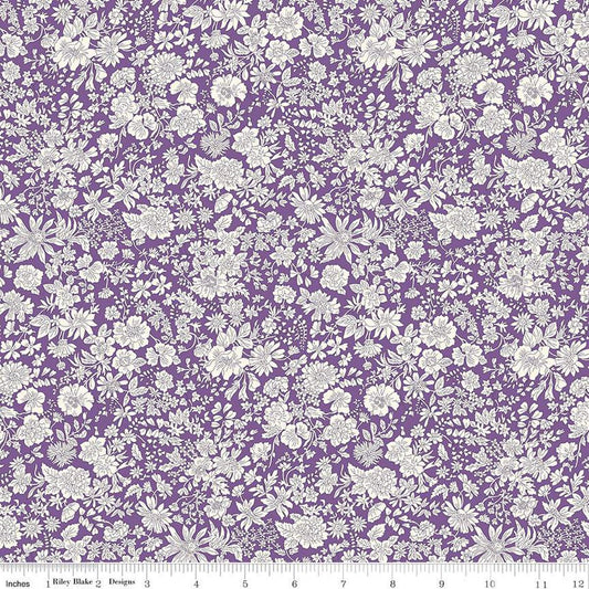 Liberty Emily Belle Damson purple Tana Lawn quilting fabric