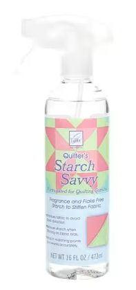 Quilters Starch Savvy 16 ounce pressing starch for quilting