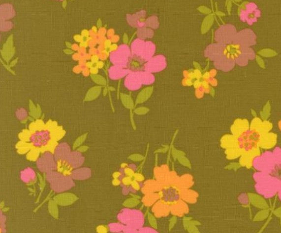Moda Happy Daze Avocado 33843-17 novelty quilting cotton green