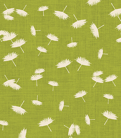 Benartex Windy Day Lime Wishflower quilting cotton