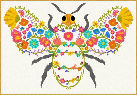Hello Honey Laser Cut Quilt Kit quilting kit