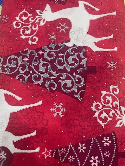 Quilting Treasures Celebrate the Season bold Christmas print quilting fabric