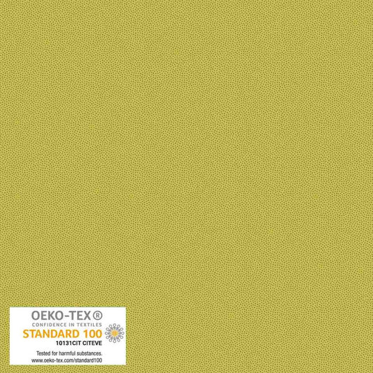 Petits Points Lime tonal pin-dot quilting cotton by Stof for Blank Quilting
