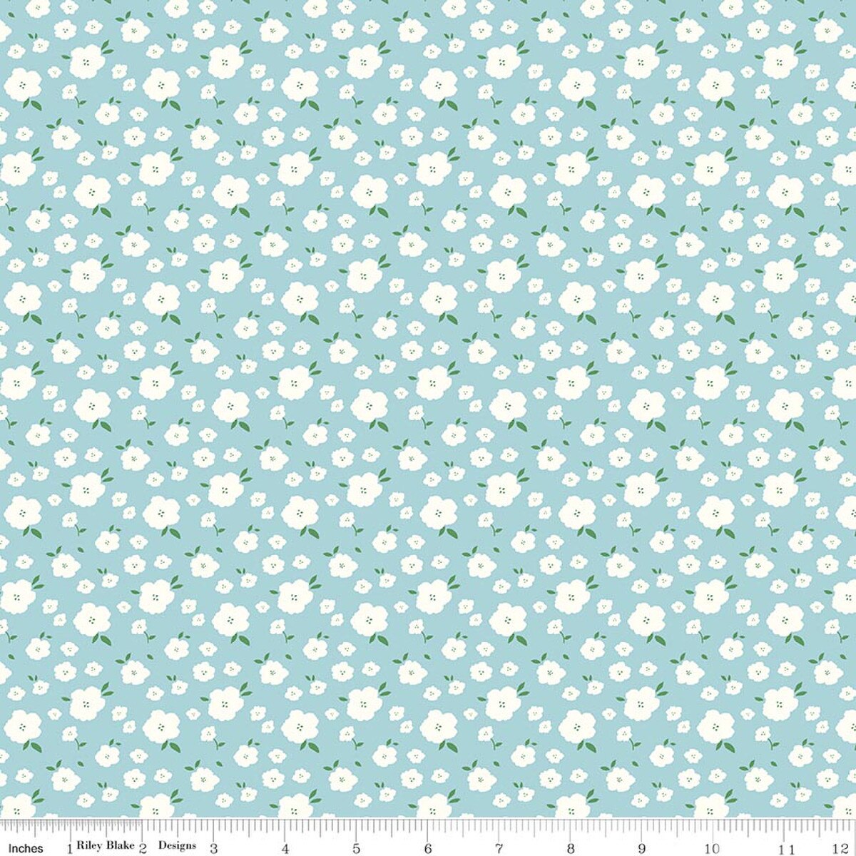 Riley Blake Serendipity 2 Flower Bed Powder C17304 quilting cotton floral