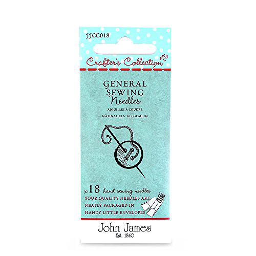 John James Crafter Collection large eye general sewing needles x18 notion