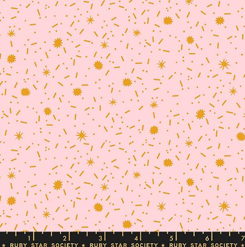 Ruby Star Egg and Friends Candy Pink quilting cotton