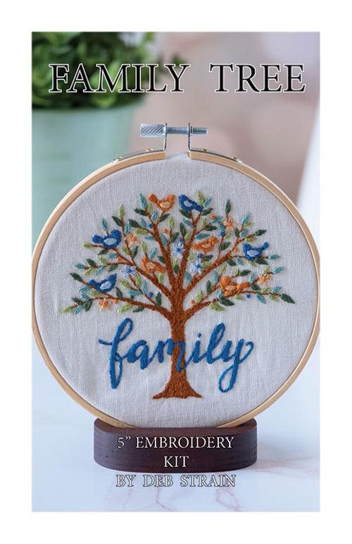 Family Tree Embroidery Kit Moda needlework project