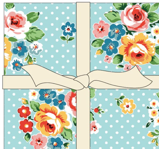 Poppie Cotton-5" Precuts 42 Prints-flower market