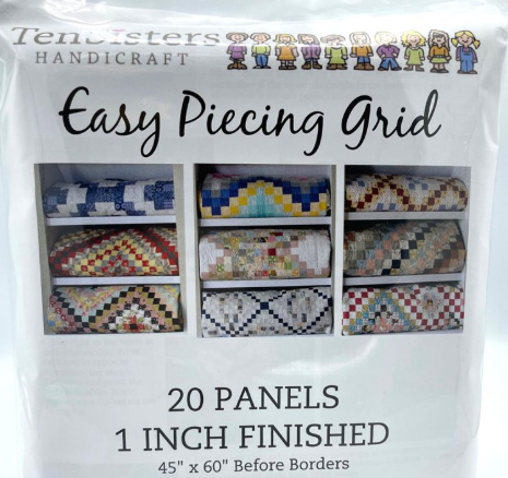 Ten Sisters - EasyPiecing Grid Panels - 20 Panels - 1in Finished
