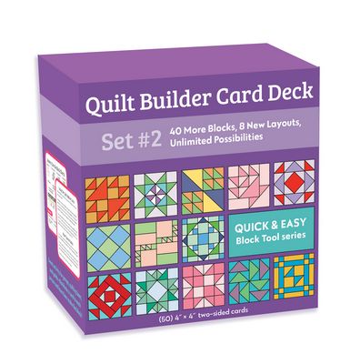 Quilt Builder Card Deck Set 2 40 new blocks quilting tool