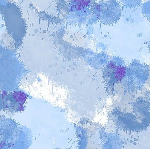 Michael Miller Puddles Blue cotton quilting fabric